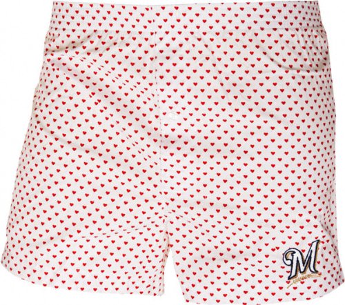 Buy Milwaukee Brewers Heart Boxer Shorts