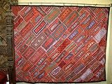 Review   / ETHNIC red BANJARA SARI WALL HANGING TAPESTRY THROW 90