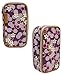 JAVOedge Purple Cherry Blossom Double Sided Cosmetic Toiletry and Jewelry Bag Travel Organizer (8