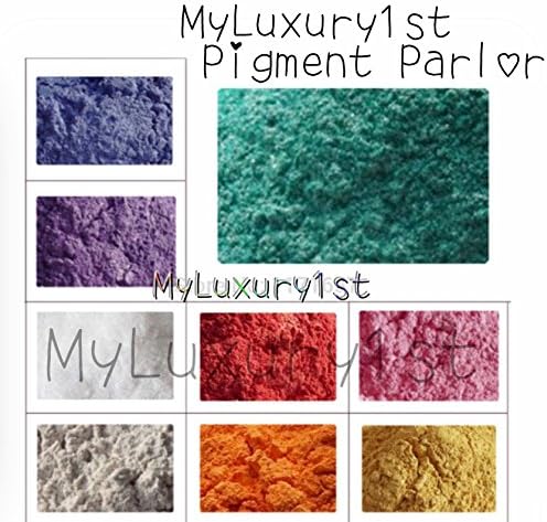 20 Grams of Gorgeous Mineral Mica Powder Soap Dye Cosmetic Colorant 20g 9 Sample DIY Pigments 2-3 Grams Each