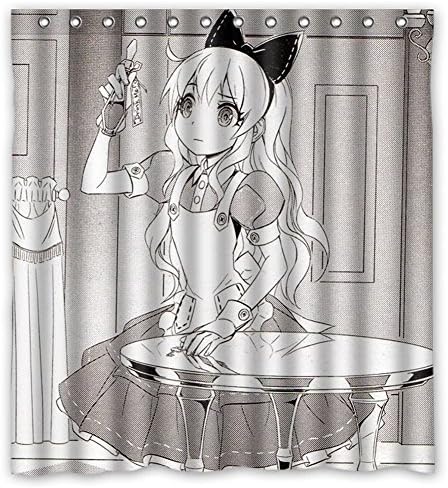 DONGMEN Fast &amp; Furious Custom Alice Through the Looking Glass Fabric Waterproof Polyester Shower curtain for Bathroom 66" x 72"