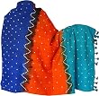 Shawls Wraps in Tie & Dye Print in Wool Fabric 80 x 35 inches (tdswl329)