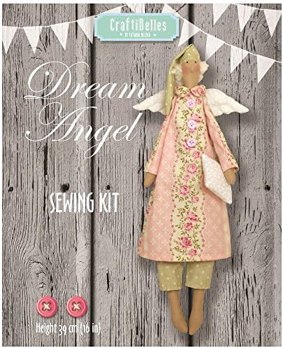 DIY Sewing Kit "Dream Angel", Fabric Doll (Sewing Patterns, Fabrics, Instructions, Accessories)