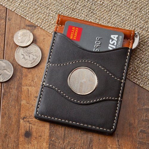 Personalized Two-Toned Leather Wallet Monogram