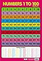 Numbers 1 to 100 - Educational Poster Chart (40x60cm)