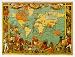 M P FORMERLY BRITISH EMPIRE MAP 1886 27.5X20 MAPS GREEN RED ART PRINT ARCA54