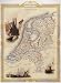 BIRD EYE VIEW HOLLAND NETHERLANDS DUTCH ROTTERDAM MAP VINTAGE POSTER