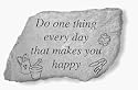 KayBerry Cast Stone Garden Accent Stone Do one thing 62220