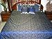 Indian Gift-silk Sari Indian Bedding Blue Color Bedspread 7 Pc Set Duvet King/queen