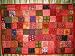 Home Decor Tapestry-Orange,pink Gold Vintage Beaded Ethnic India Sari Tapestry Wall Hanging 60" X 40"