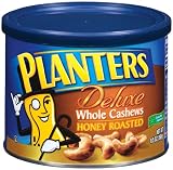 Planters Deluxe  Whole Cashews Honey Roasted, 9.5-Ounce Units (Pack of 3)