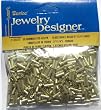 1/4 In. Glass Bugle Beads, Gold, 20 Gram/Pkg