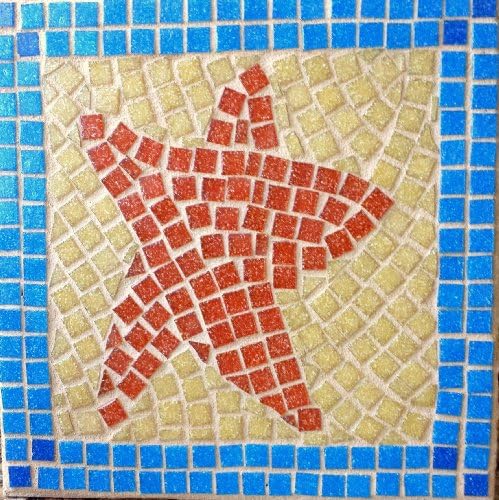 Tropical Starfish Mosaic Trivet
