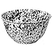 Enamelware Large Salad/Serving Bowl - Black Marble