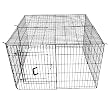 48" x 24" 2 Panel GoGo Black Epoxy Exercise Pen TOP