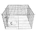 48"H x 24" 2 Panel GoGo Black Epoxy Exercise Pen Top