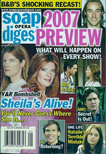 Michelle Stafford, Young and the Restless, Renee Jones, David Fumero, Ellen Wheeler, Characters Who Had a Miserable Year - January 2, 2007 Soap Opera Digest Magazine