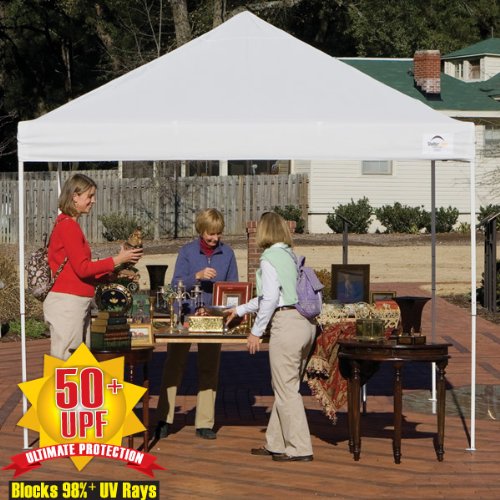 Shelterlogic 12X12 Green Pop-Up Canopy With Roller Bag