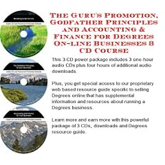 The Guru's Promotion, Godfather Principles and Accounting & Finance for Degrees On-line Businesses 3 CD Course