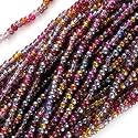 Czech Seed Beads Mix 11/0 "Vineyard" Purple, Mauve, Amber One Half Hank