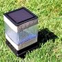 Metal Plated Square Fence Post Solar Light