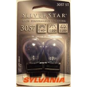 3057ST Sylvania Silverstar Backup/Interior Light Bulbs(Pair)