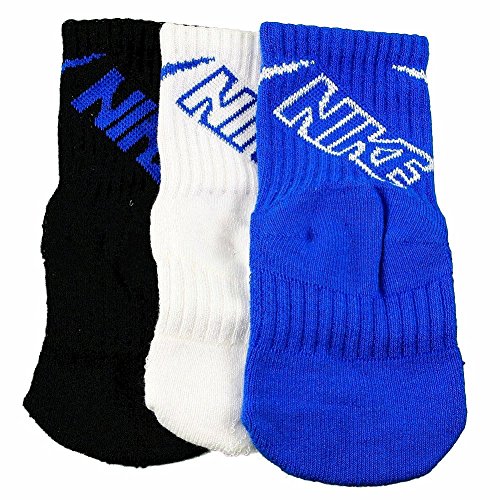 Nike Little Boy's 3-Pair Royal Assorted Performance Crew Socks