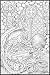 Dragon Crystal Ball - 22x32.5 Giant Line Art Coloring Poster