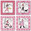 Jet Set - Set by Jennifer Brinley 10"x10" Art Print Poster