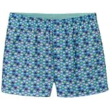 Girls' Xhilaration Woven Boxer Shorts - Aqua Hearts