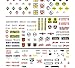 Crate Labels & Warning Signs Dry Transfer Decals Woodland Scenics