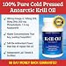 Everest Nutrition Krill Oil - 100% Pure Cold Pressed Antarctic Krill Oil - More Omega-3's: Highest Levels of DHA, EPA and Astaxanthin in the Industry - 1250 Mg/per serving - 60 capsules