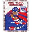 New York Rangers NHL Triple Woven Jacquard Throw (044 Series) (36X46")"