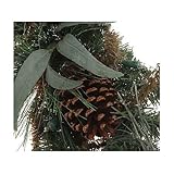 6' Pre-Lit Berries and Pinecones Fireside Christmas Garland - Clear Lights