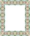 Picture Matting-Border of Sea Shells-Etched Vinyl Stained Glass Film, Static Cling Photo Frame Decal