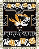 NCAA Missouri Tigers Jacquard Woven Baby Throw