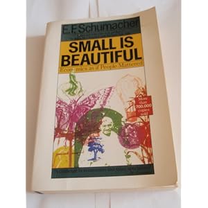 Small Is Beautiful: Economics as if People Mattered