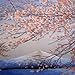 King Silk Art Handmade Embroidery Pink Cherry Blossoms & Mount Fuji 37110