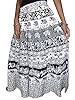 Long Skirt Elephants Printed Cotton Hippy Gypsy Indian Maxi Skirts- Mogul