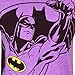 Batman Mens Neon Purple Heather Tee L