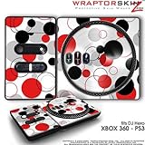DJ Hero Skin Lots Of Dots Red on White fit XBOX 360 and PS3 (DJ HERO NOT IN ....