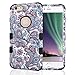 iPhone 6 Plus Case, iPhone 6S Plus Case, JoJoGoldStar Dual Layer Hybrid, Slim Fit Heavy Duty Plastic and Silicone TPU Hard Cover with Stylus and Screen Protector - Purple Euro Flowers