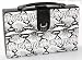 Juliana Black and White PU Briefcase Style Jewellery Box with Charm