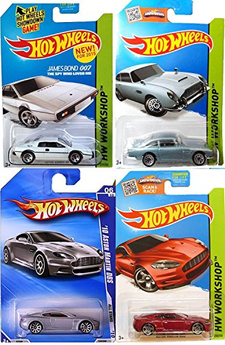 Lotus-Esprit-S1--Aston-Martin-Series-Special-Edition-James-Bond-Hot-Wheels-All-Stars-2010-DBS-in-Silver-Casino
