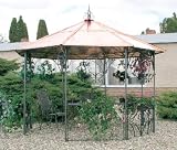 Eigenschaften Galleria Garden  / FLORA Gartenpavillon mit Kupferdach, 330x270 cm, Handarbeit