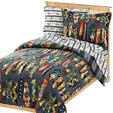Half Pipe Skateboard Kids Bed in a Bag - Gray