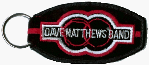 Click here to buy Dave Matthews Band Rings Logo Embroidered Fabric Keychain.