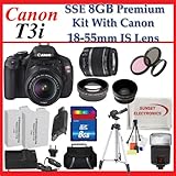 Canon EOS Rebel T3i SLR Digital Cameras with Canon 18-55mm Is Lenses + Huge ....