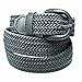 Eurosport Unisex Braided Elastic Stretch Belt, Gray, X-Large