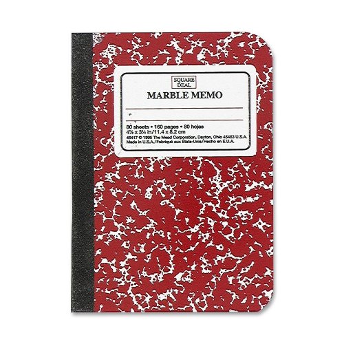 12 Pack Square Deal Colored Memo Book, 3/14 x 4 1/2, Assorted by MEAD 12 Pack Square Deal Colored Memo Book, 3/14 x 4 1/2, Assorted by MEAD